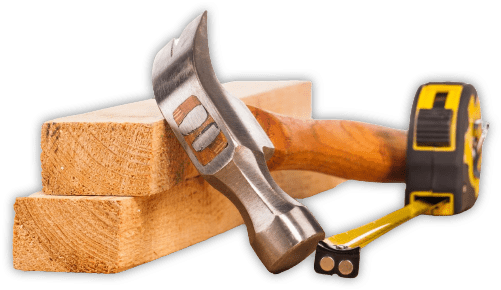 hammer and wood